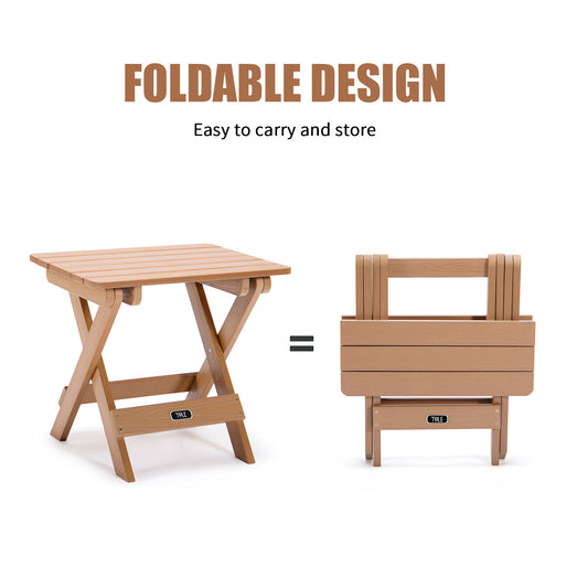 All-Weather Foldable Wood Table