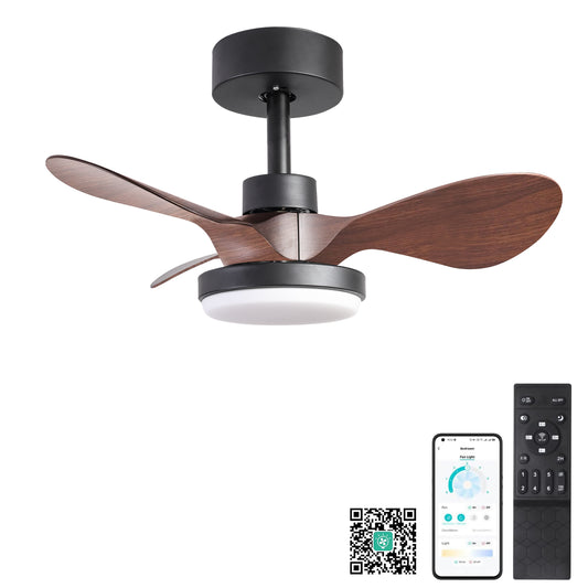 24 lnch Ceiling Fan with Lights Remote Control